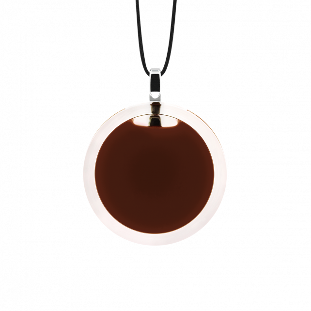 Pendentif en verre soufflé - Cachou Mini Milk