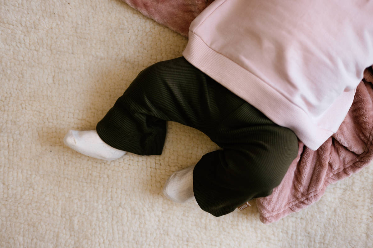 Quapi baby regular fit broek FRANCA olijfgroen