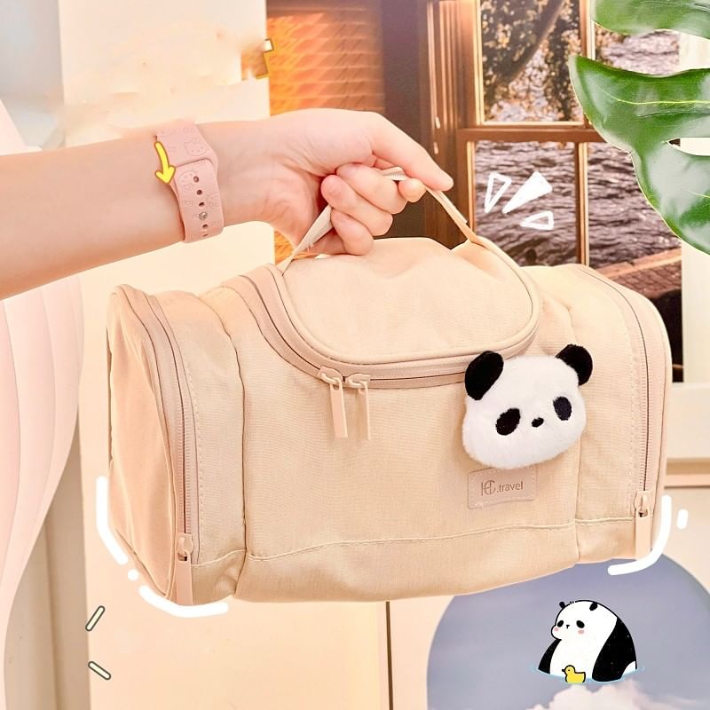 Yunikon - Reistas met effen make-up / Panda decoratie / set