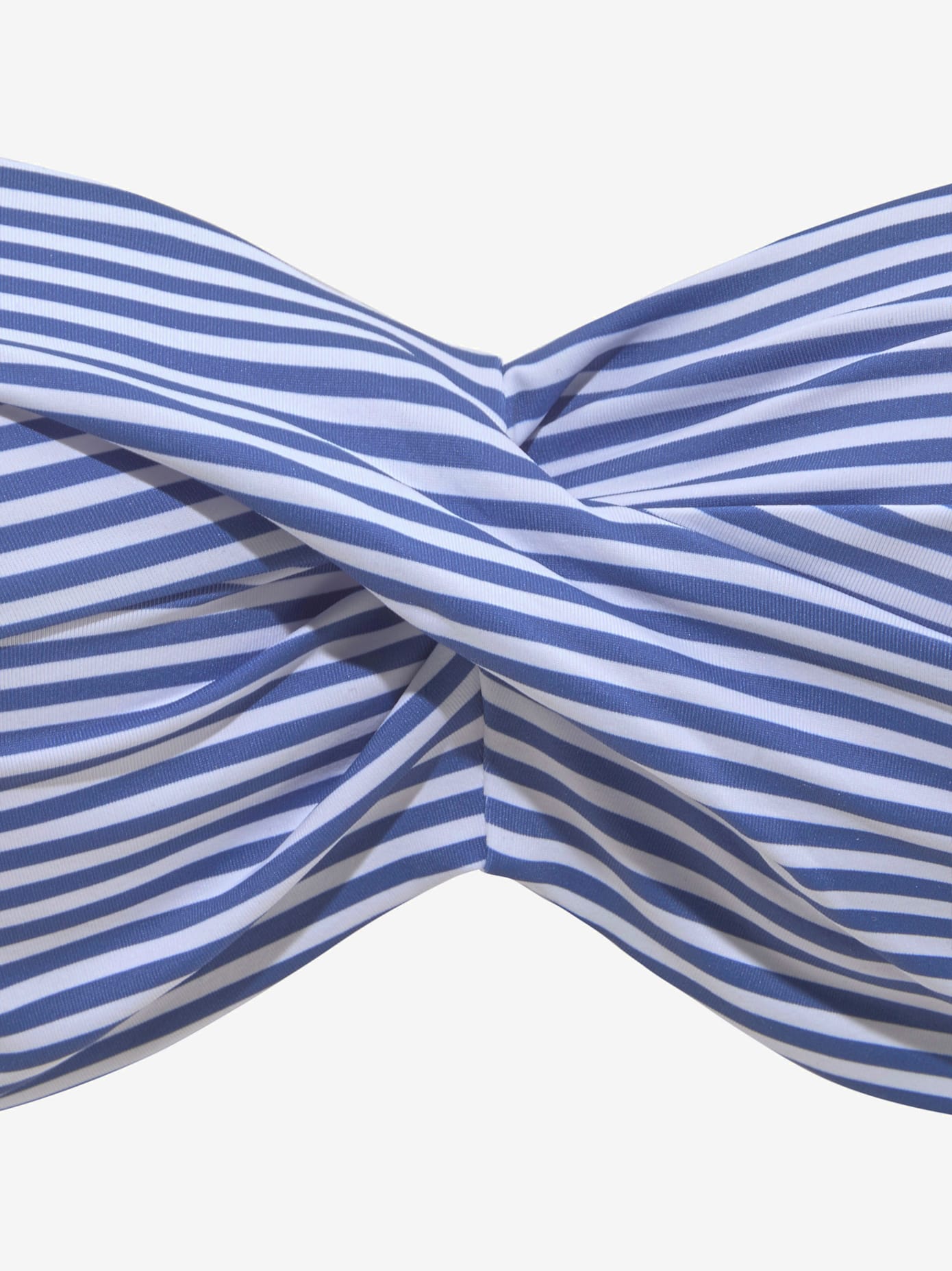 Maillot de bain bandeau à armatures motif rayé marin
