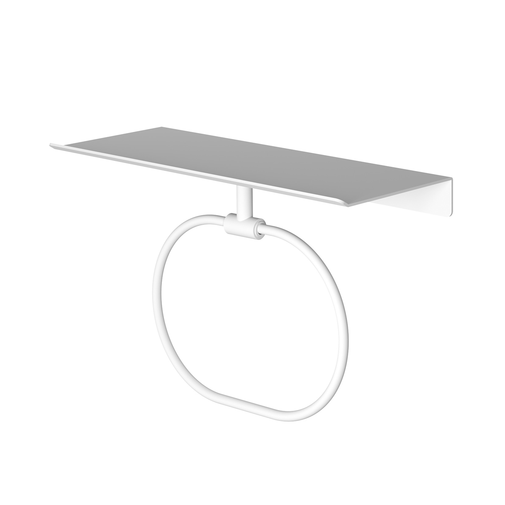 Hotbath &More handdoekring voor planchet wit