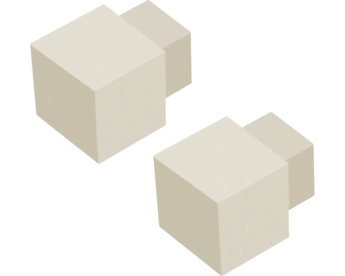 DURAL Squareline beige buitenhoek 2 x 11 mm