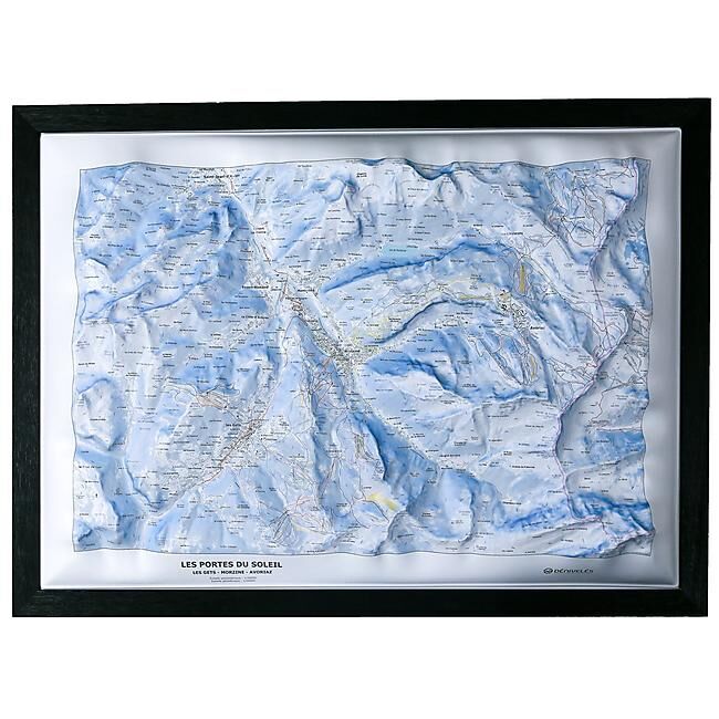 CARTE EN RELIEF DOMAINE LES GETS MORZINE AVORIAZ
