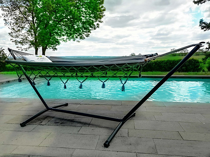 Support métal pour hamac Jobek Advant 120 anthracite