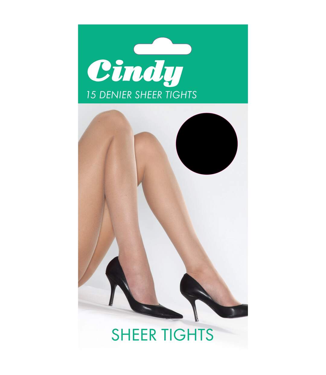 Cindy - Collants satinés 15 deniers (1 paire) - Femme (Noir opaque) - UTLW111