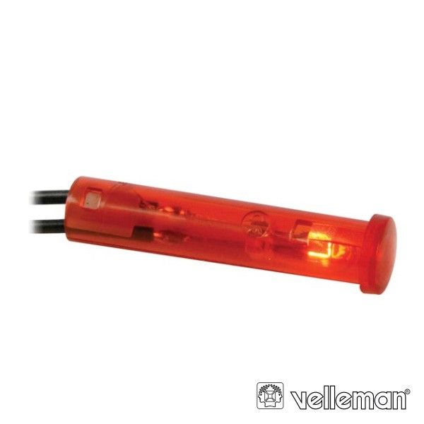 Velleman Luz Piloto Redondo 12v Red - CRAF012R