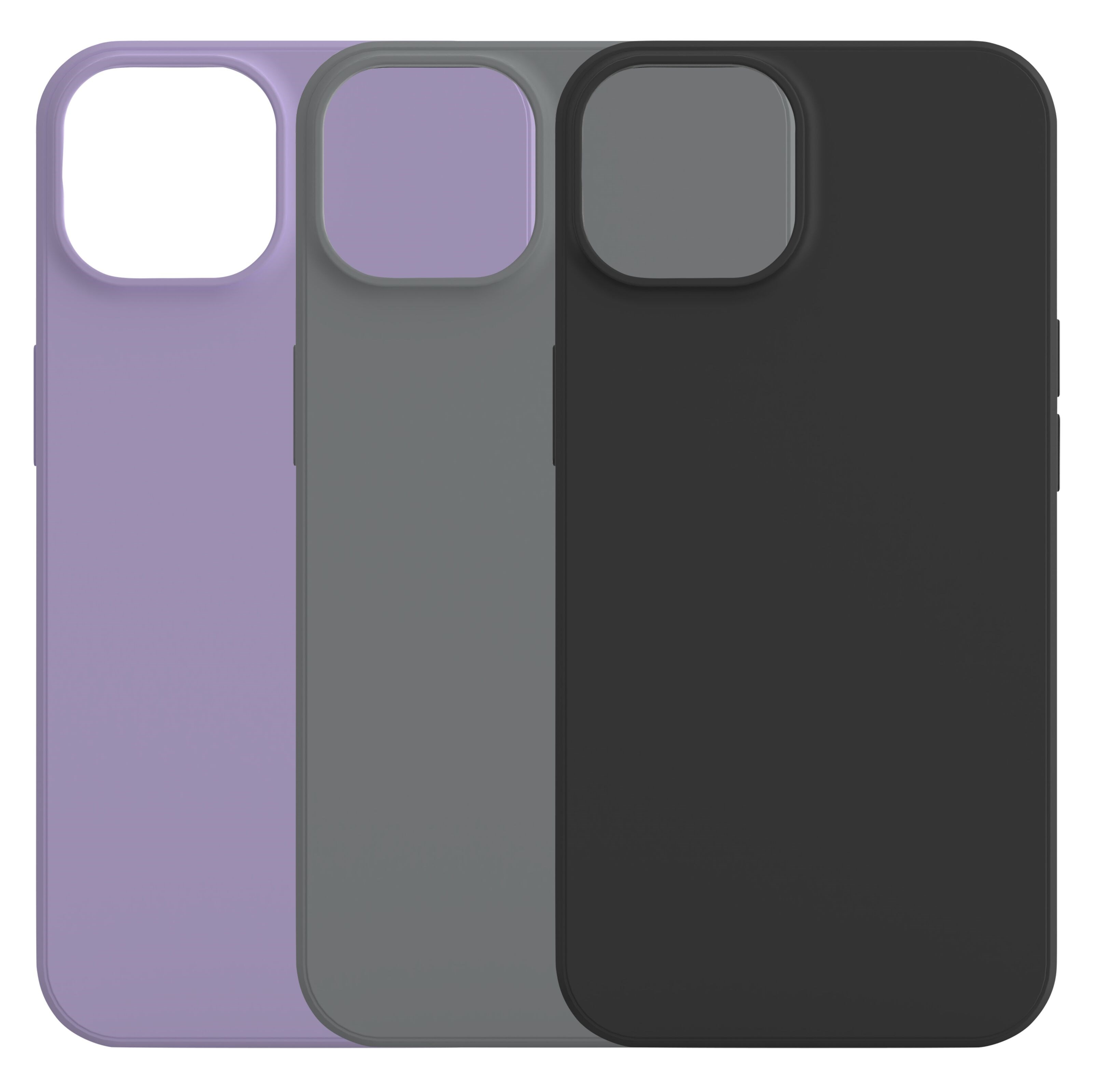 Linocell Rubber case for iPhone 14 Svart