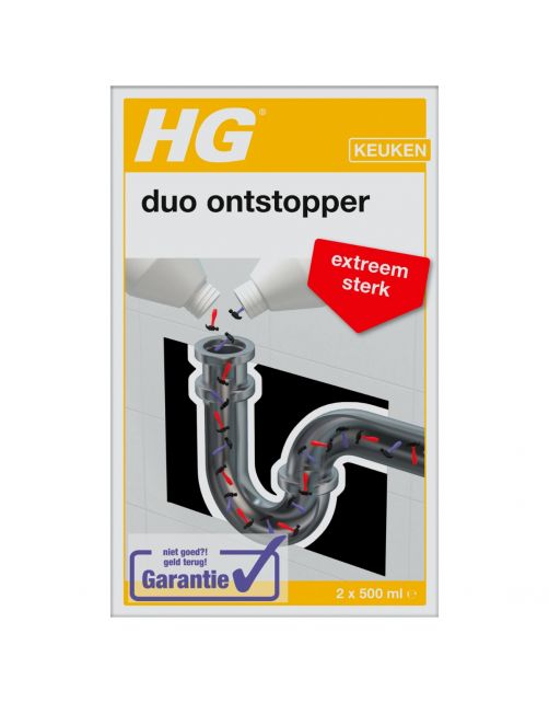 Hg Duo Ontstopper - Schoonmaakmiddelen - 1 l