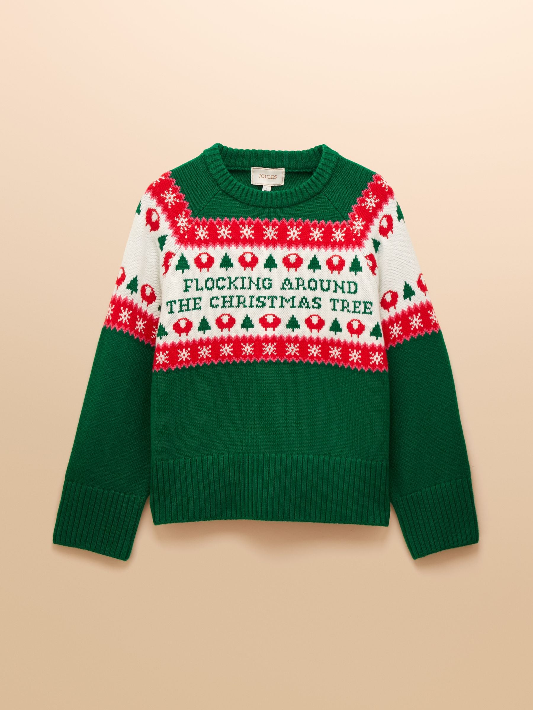 Joules Flocking Around Crew Neck Christmas Jumper
