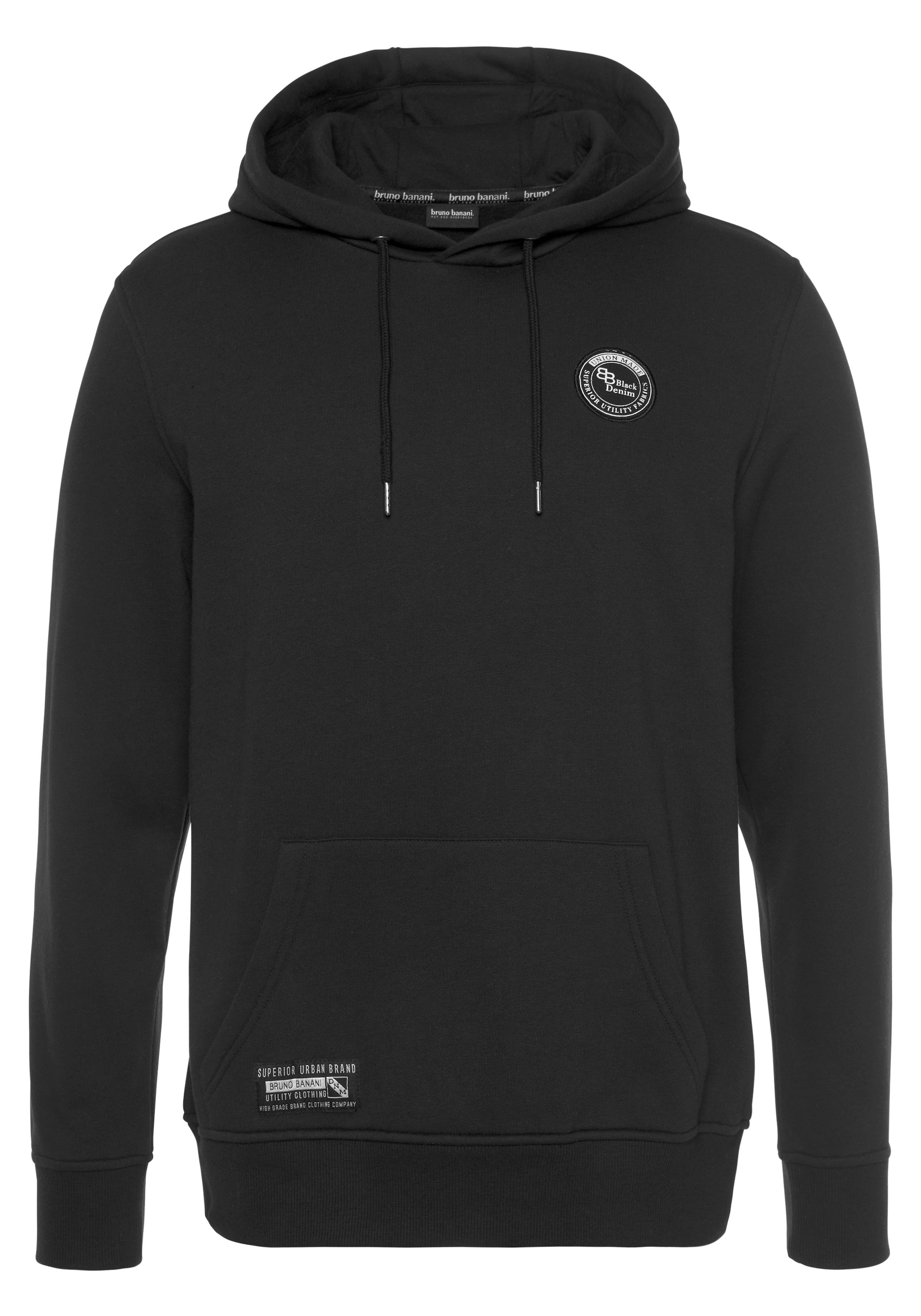 Bruno Banani Kapuzensweatshirt , langärmlig,  schmal geschnitten,  bedrucktes Design