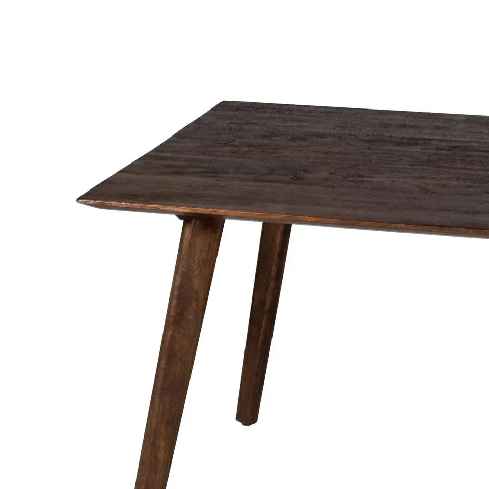 Eettafel Donkerbruin - 240x90x76cm - Mangohout - Tafel Oslo