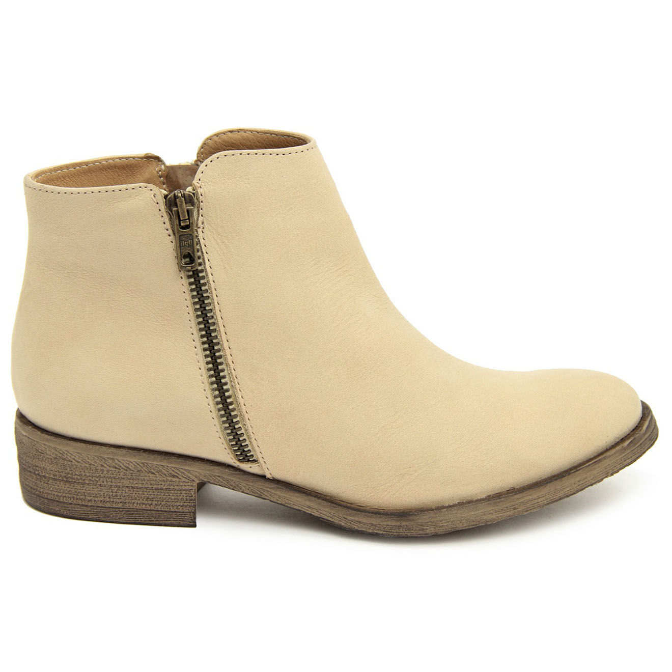 Lab78 Bottines en Cuir Diamond sable - Talon 3.5 cm