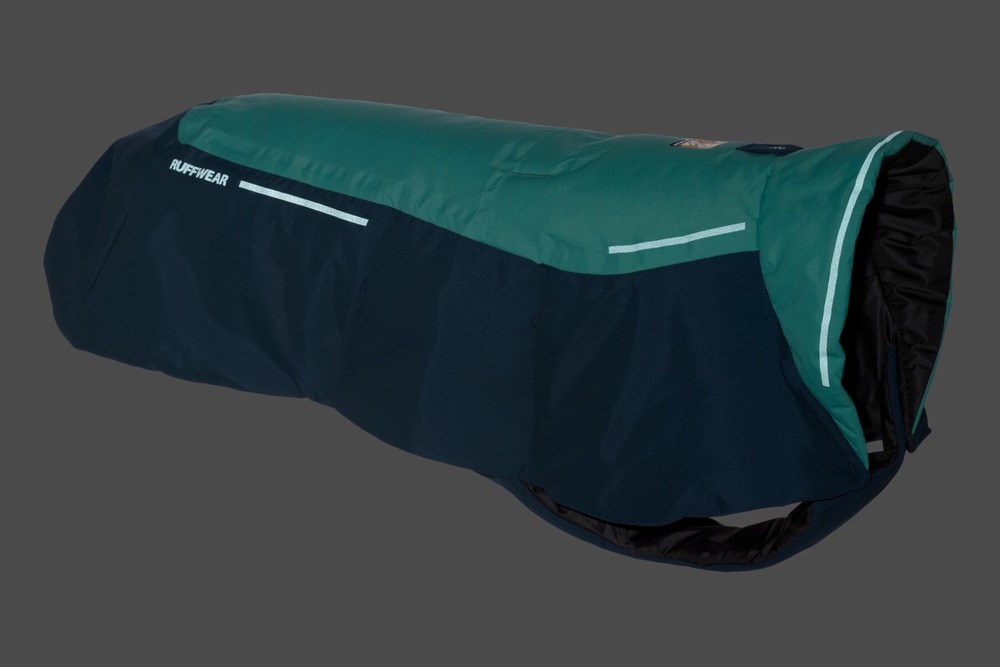 Veste d'hiver vert™ impermeable, coupe-vent et isolé avec boucles de jambe. Couleur: aurora teal (sarcelle), taille: xl