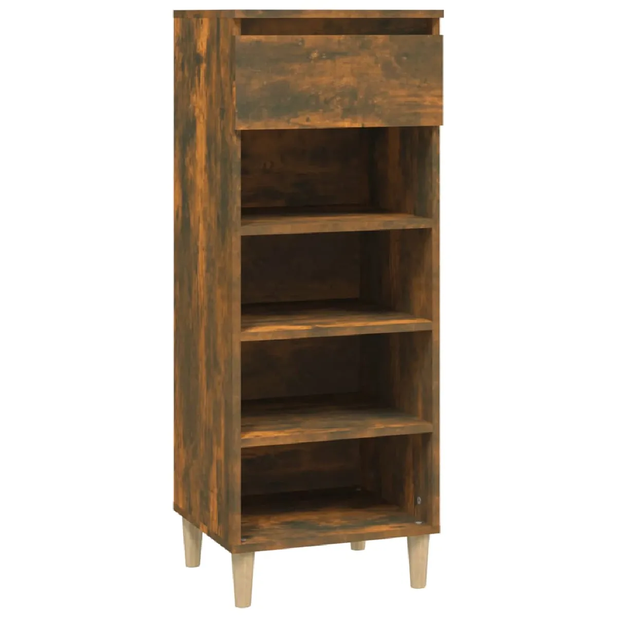 VIDAXL Armoire à chaussures chêne fumé
