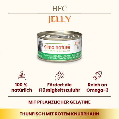 Almo HFC Jelly Thon & Knurrhahn Nassfutter für Katzen