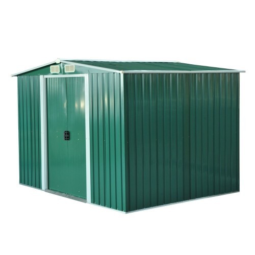 Galpão/cabana de metal verde