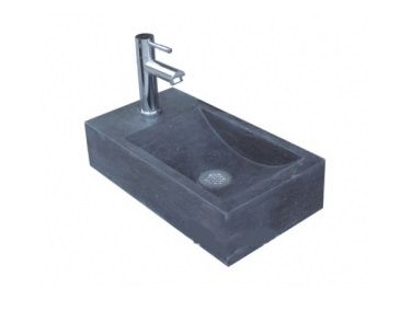 Lambini Designs Recto losse fontein 40x22cm natuursteen links