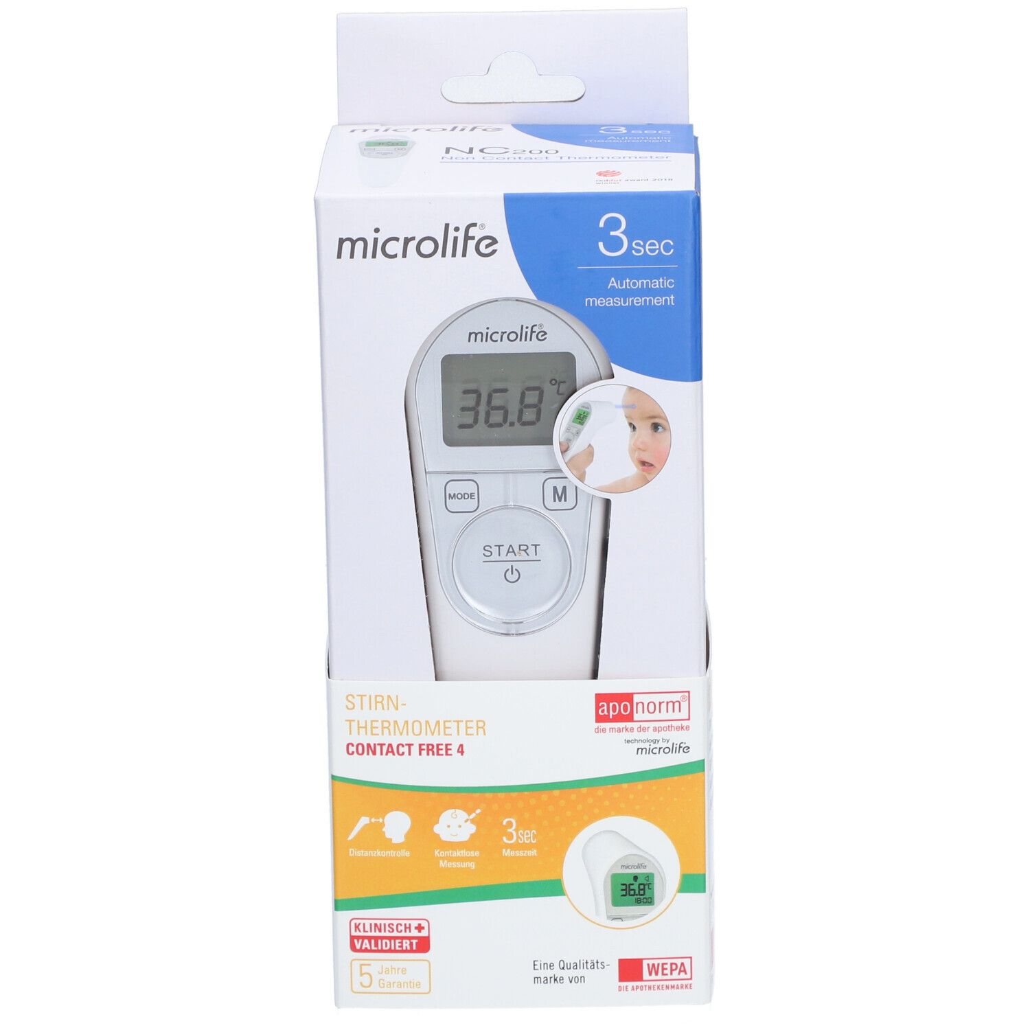 aponorm® Stirnthermometer Contact-Free 4