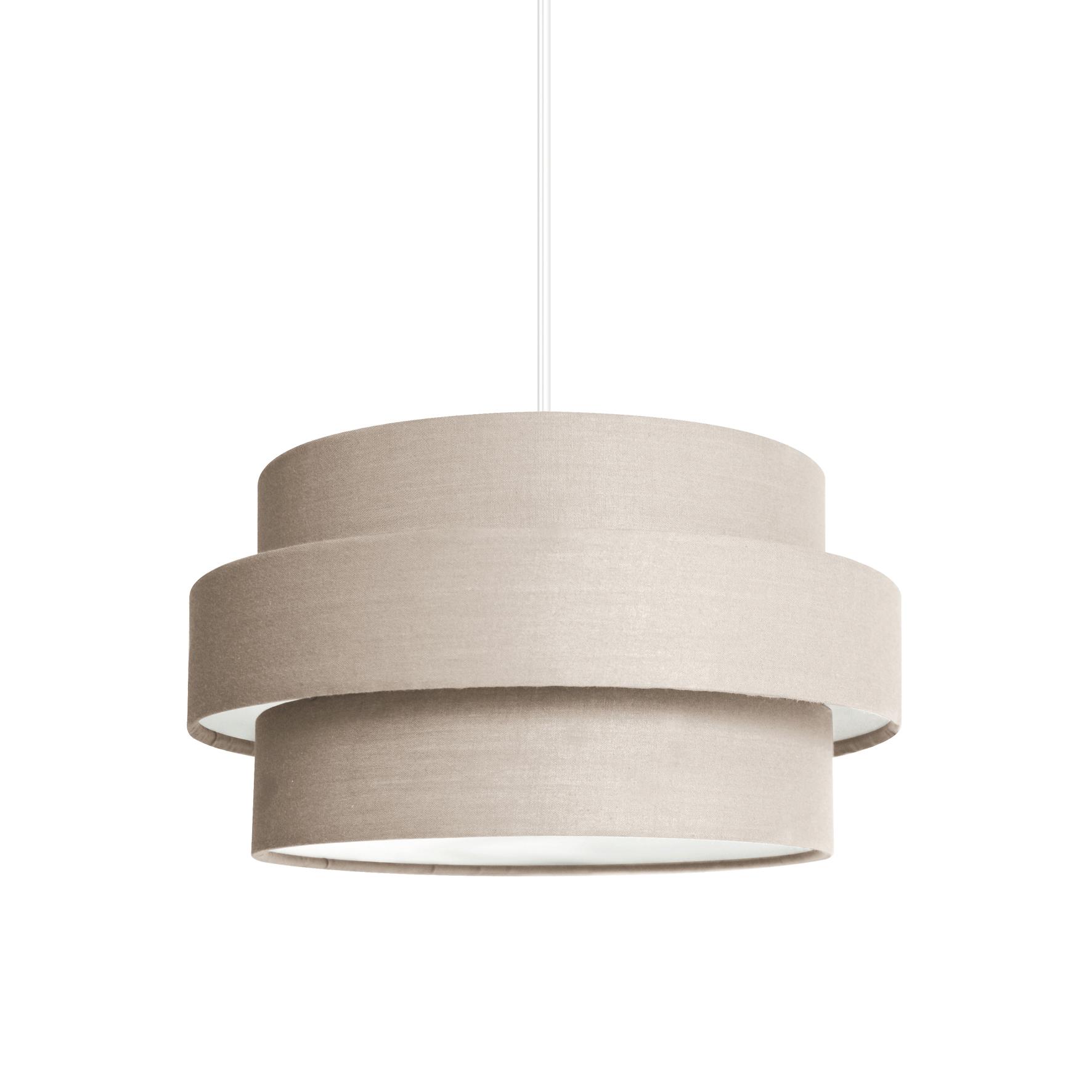 SUSPENSION ORNELLA TAUPE 14.6X26CM