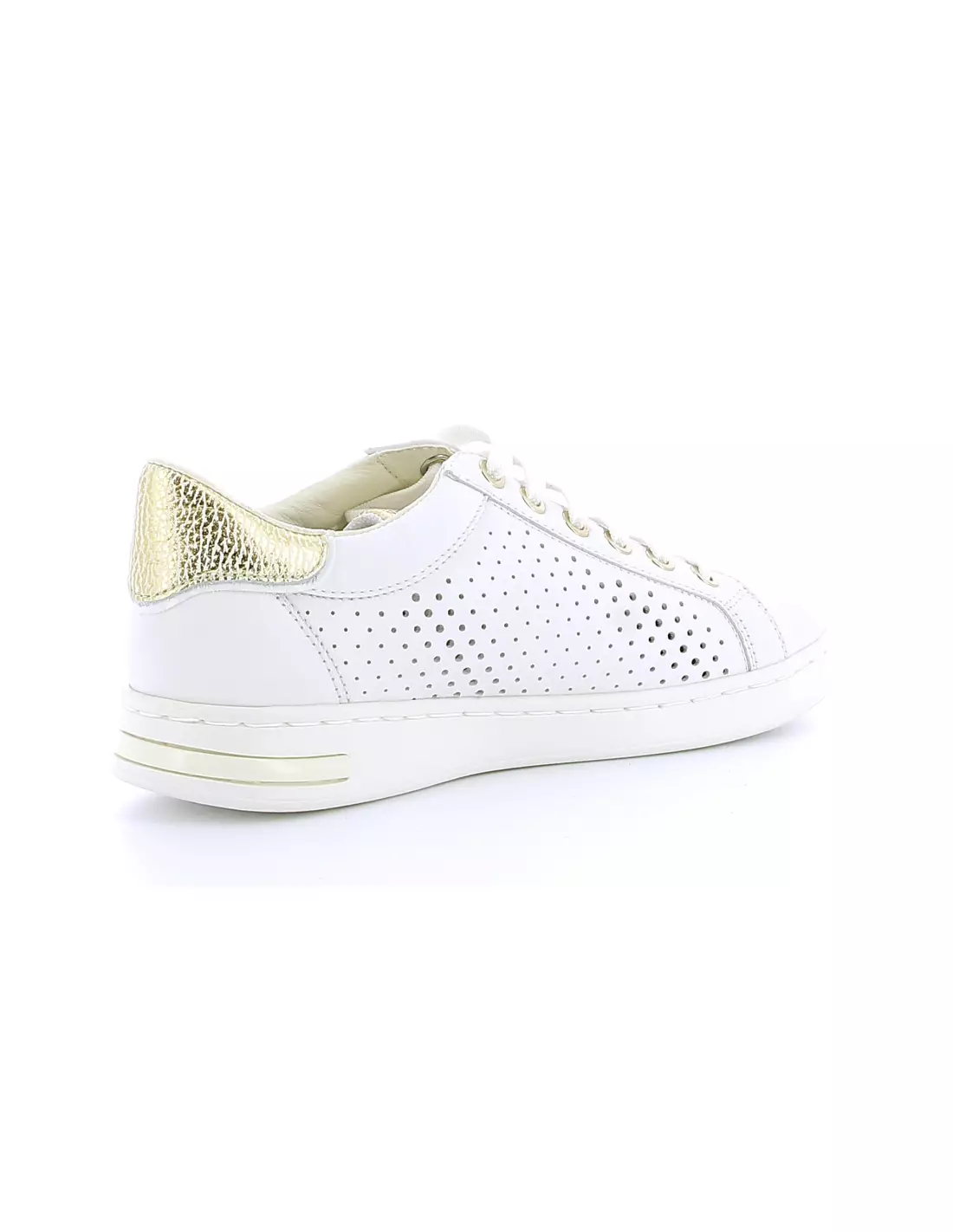 GEOX JAYSEN - Baskets WHITE/GOLD