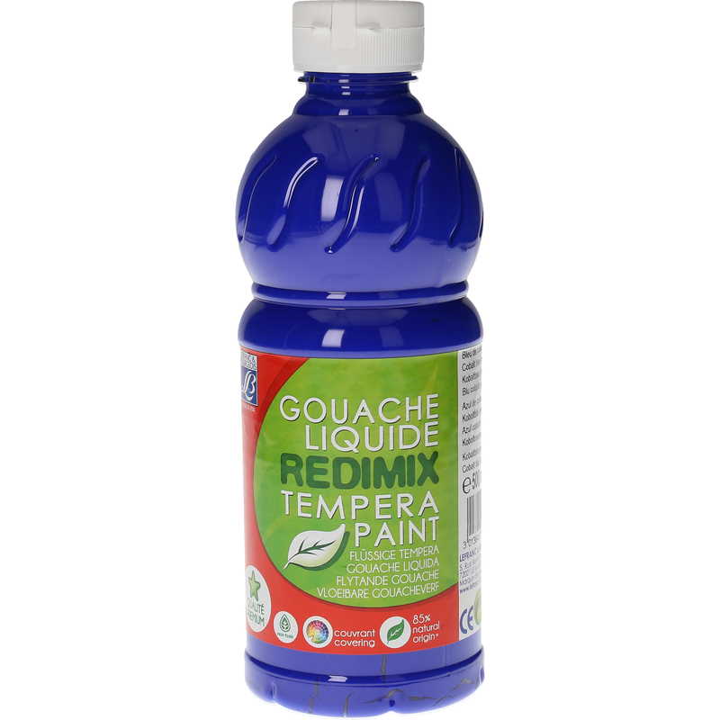 Lefranc & Bourgeois Plakatfarbe Redimix, 500 ml, kobaltblau, 1 Stück
