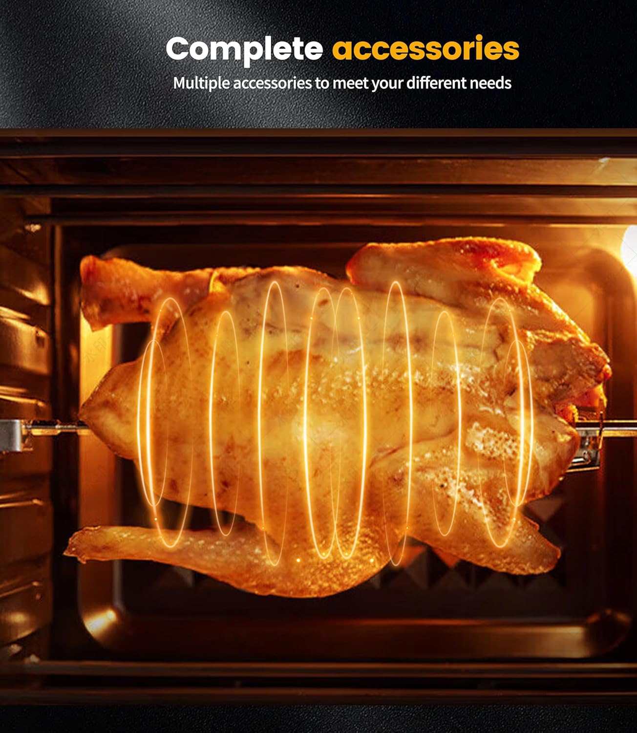 23L Heißluftfritteuse Minibackofen Air fryer, Emphsism Dual Zone Heissluftfritteuse XXL Oven 1800W mit LED-Touchscreen 15 Programmen, mit Rezeptbuch, 11 Zubehöre