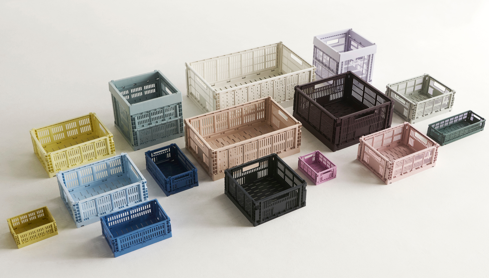 Opbergbox Colour Crate cube sage green