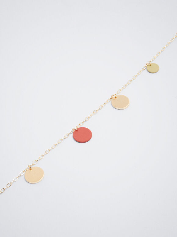 Colar com Medalhas - Multicolorido
