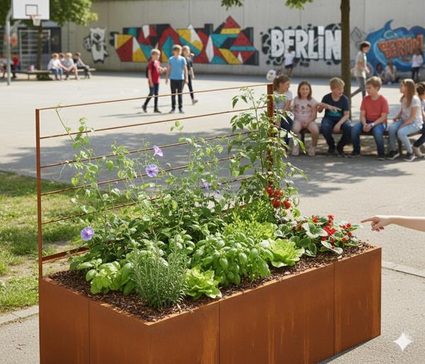 Palatino Cortenstahl-Pflanzgefäß Urban mit