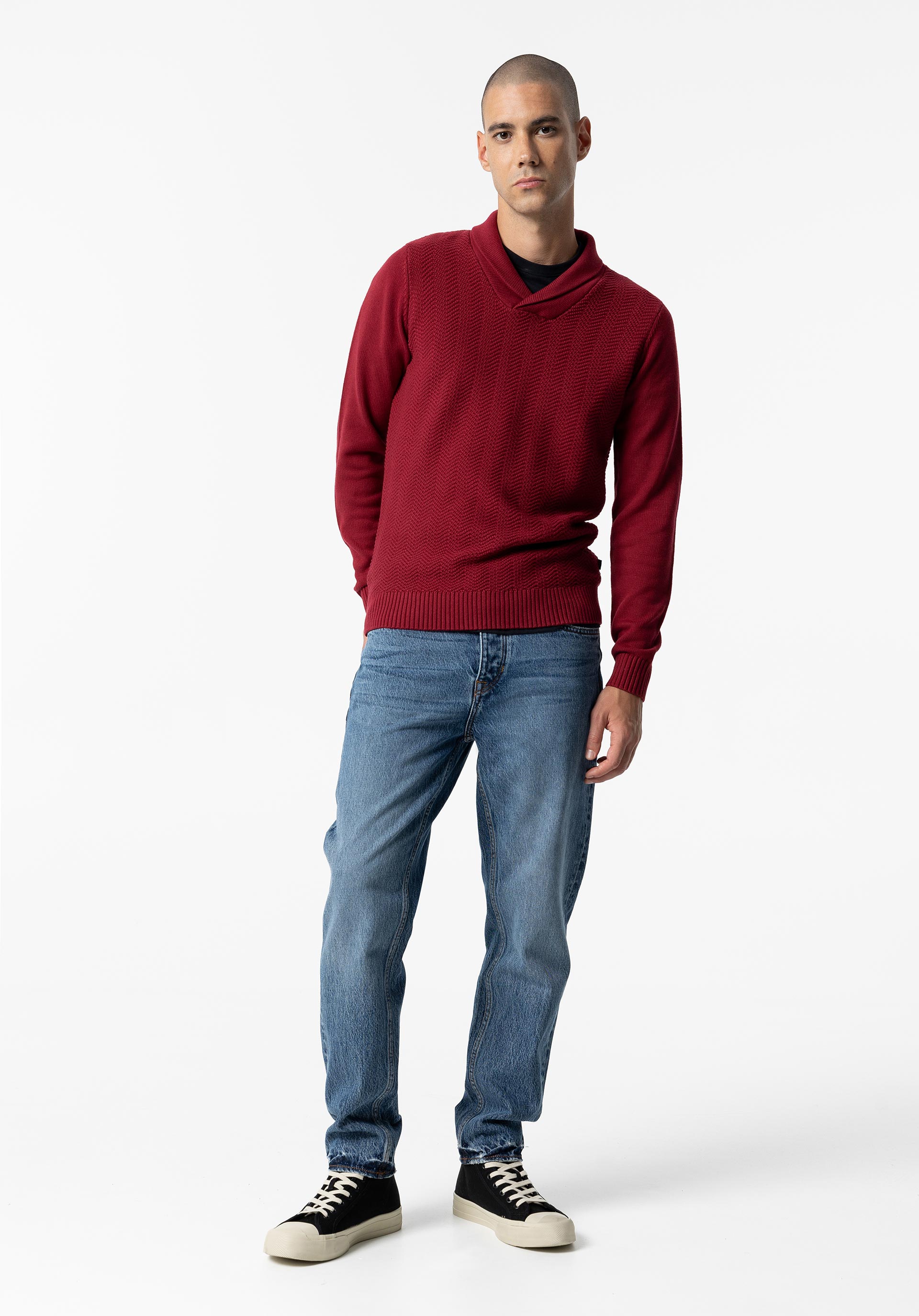 Camisola de Malha Decote Envolvente