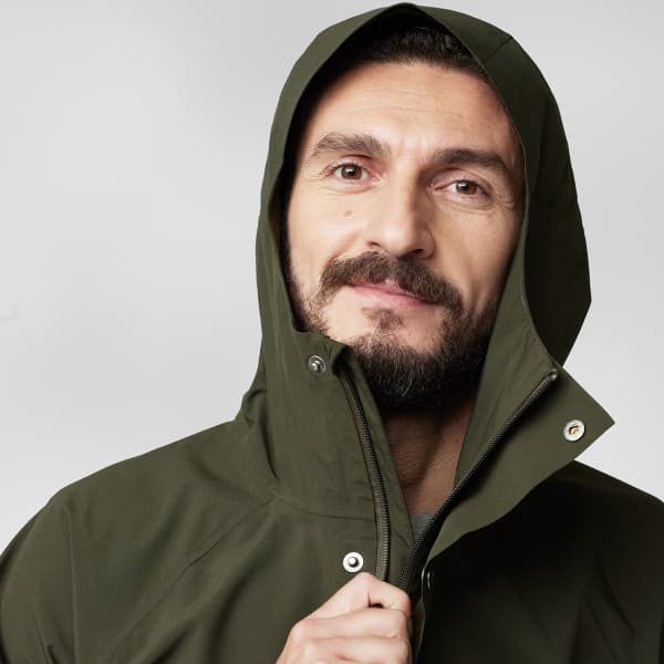 Veste randonnée FJALLRAVEN VARDAG HYDRATIC ANORAK M DEEP FOREST/LAUREL GREEN