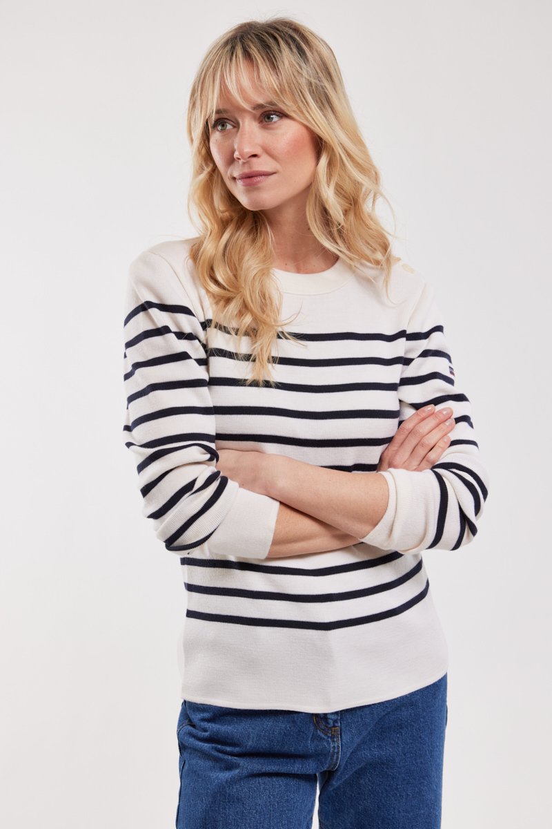 Pull marin rayé 