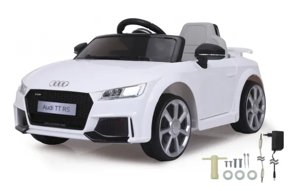 Jamara Audi TT RS, 3 År, 4 hjul, Hvid, Batterier påkrævet