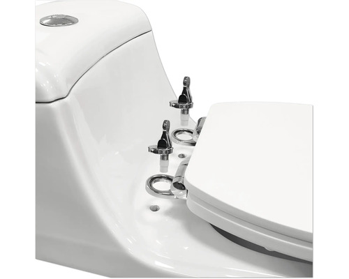 form&style toiletzitting Farallon wit met soft-close mechanisme Easy Fix