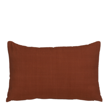 Kussen streep hakken bruin 55 x 35 cm
