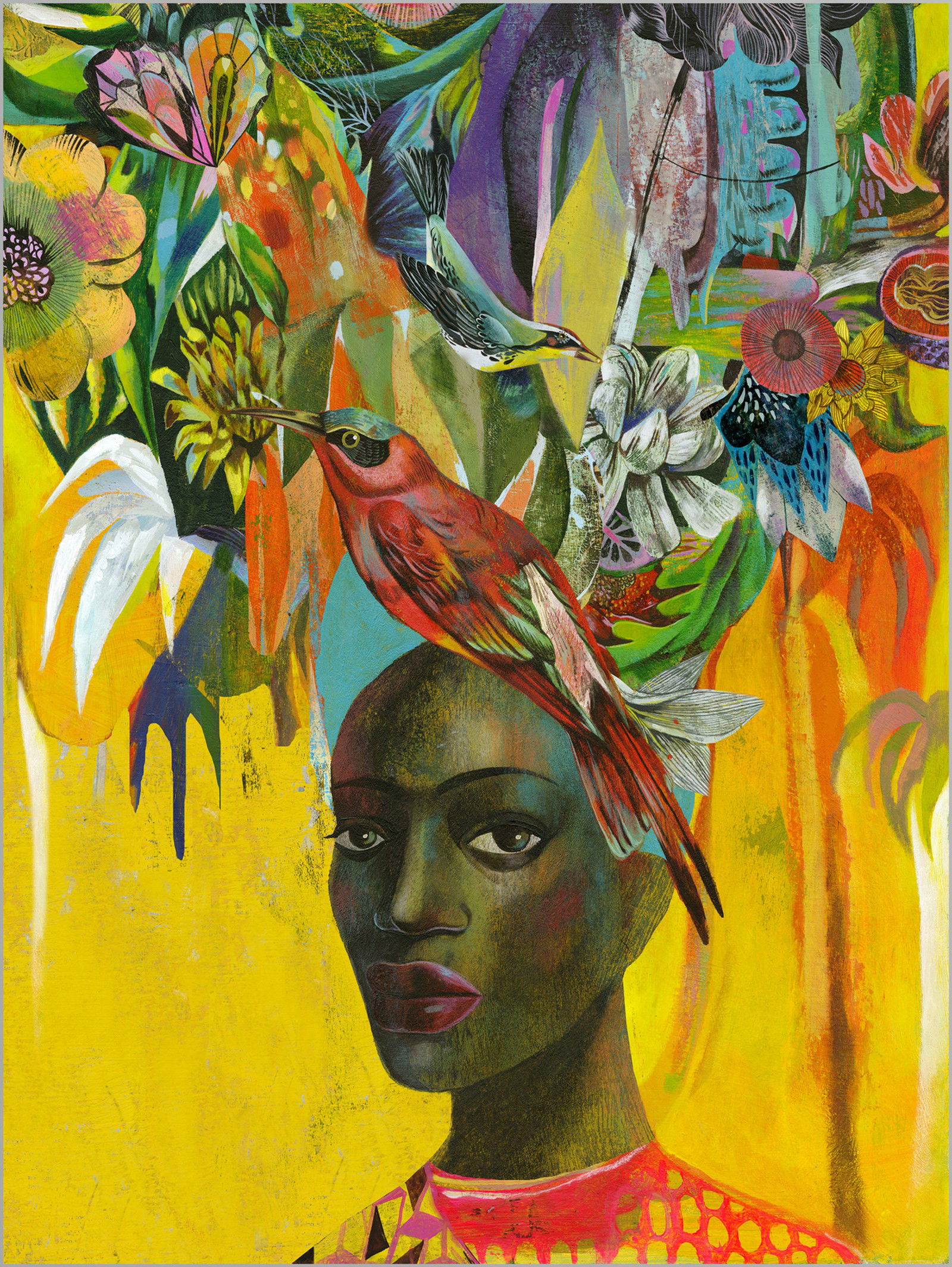 Antoinette Tropical by Olaf Hajek - Petites - Small Open Edition.