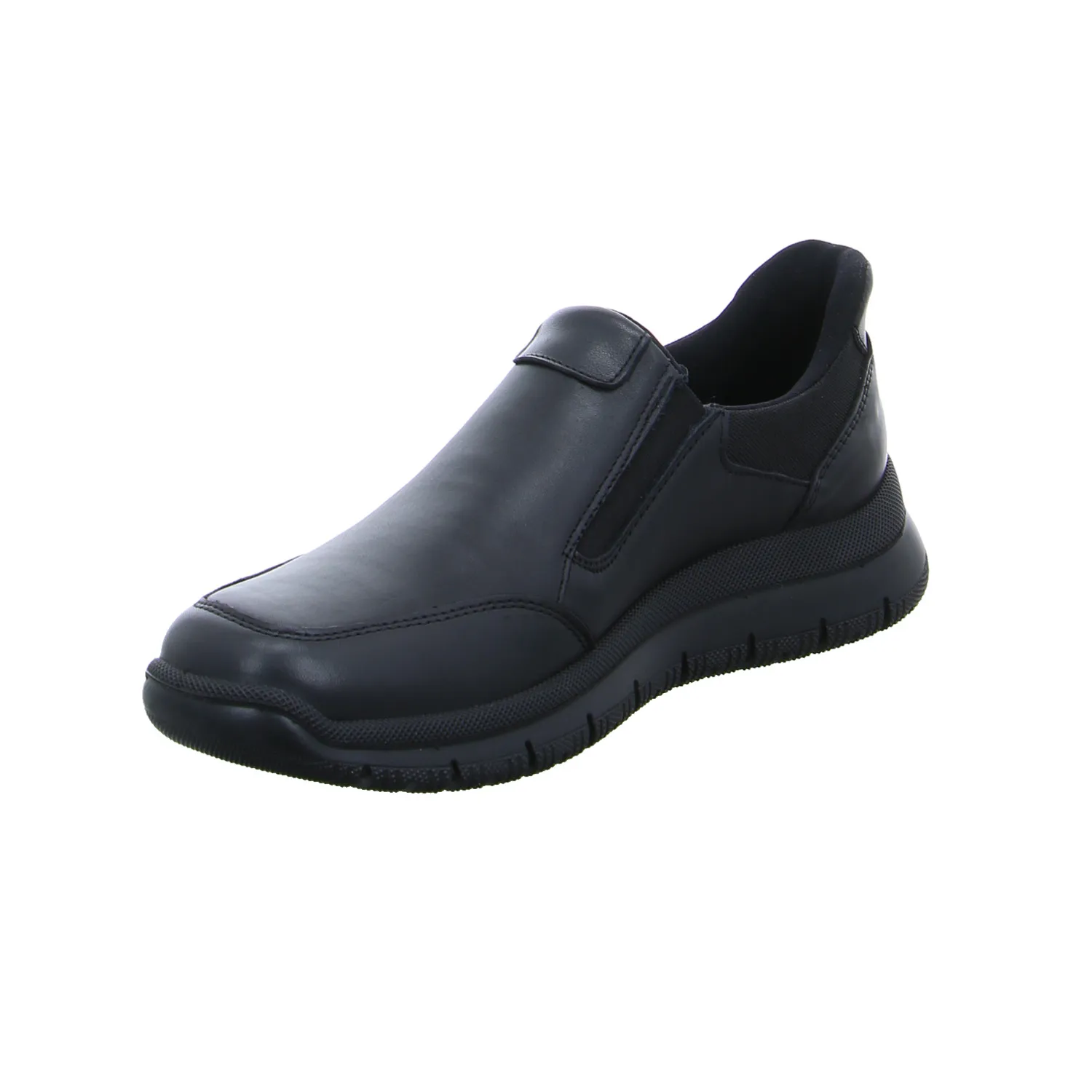 IMAC Halbschuh-Schlüpfer Schwarz Leder
