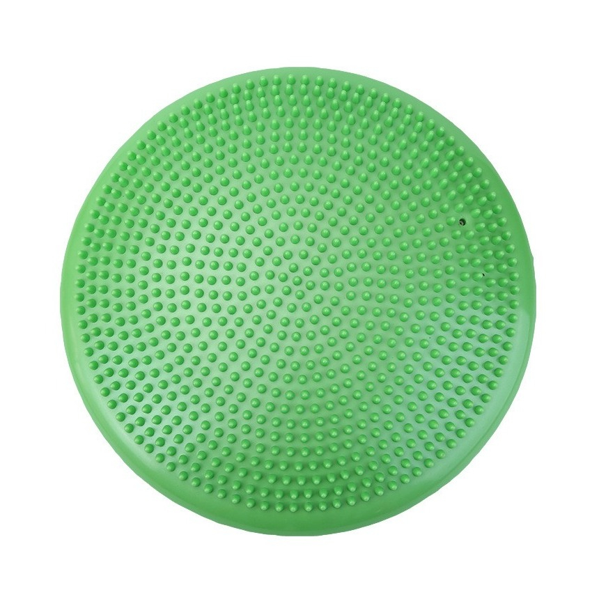 (Ø34cm) Sport Balance Kissen Ballsitzkissen Noppenkissen für Balancetraining inkl. Pumpe - Grün