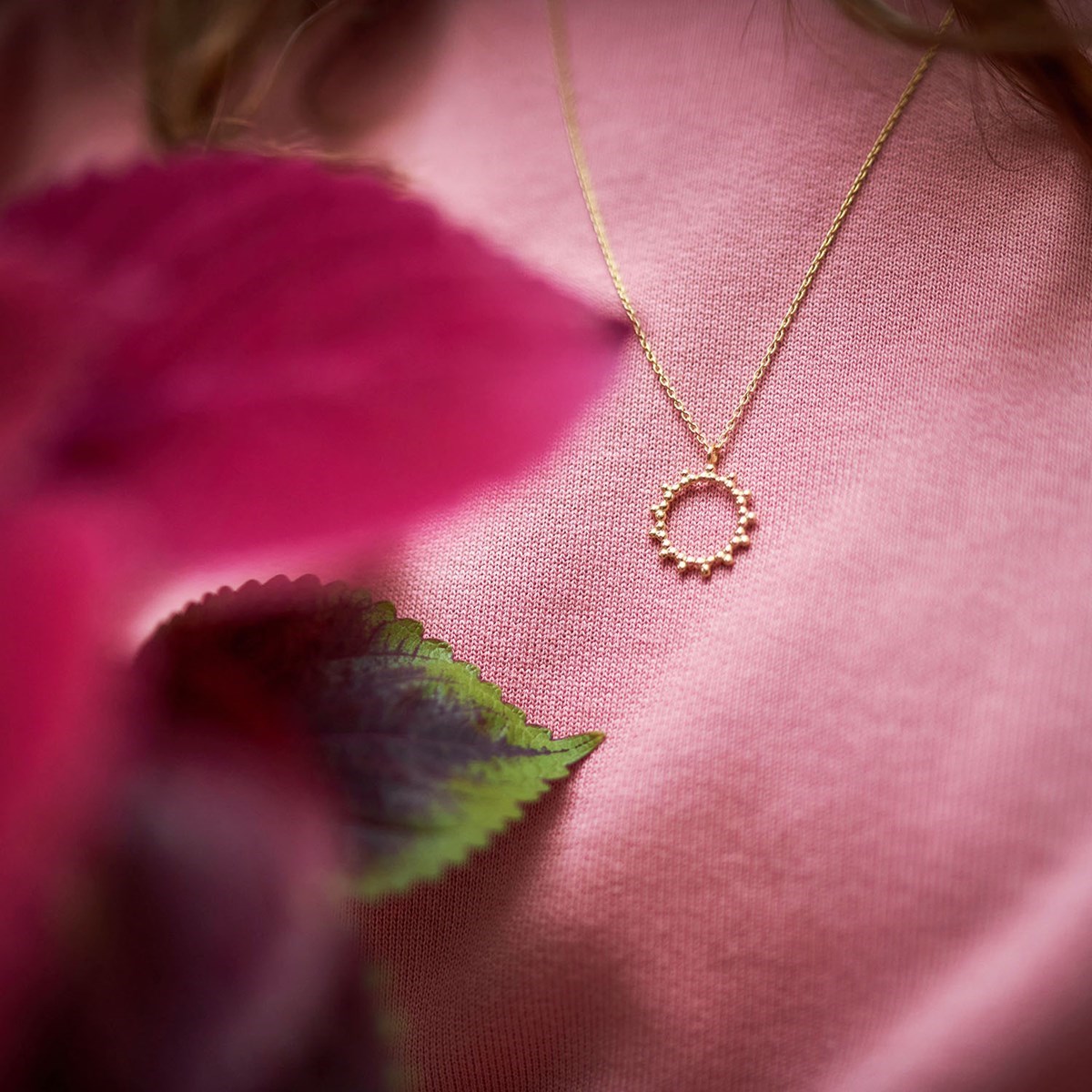 Collier en vermeil soleil