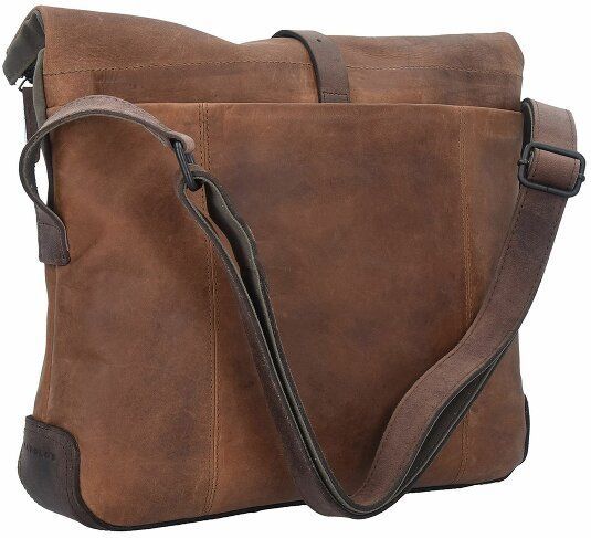 Harold's - Twister Messenger - Leer - Natur - 36 cm Laptopcompartiment