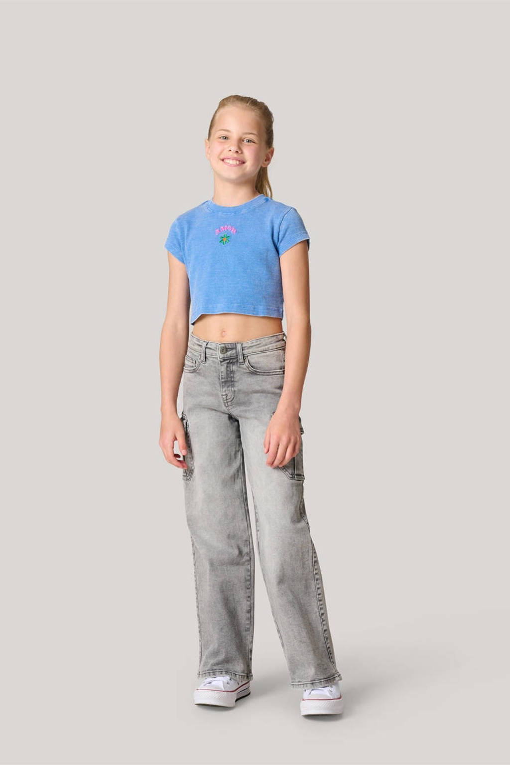 Shoeby T-shirt met printopdruk blauw