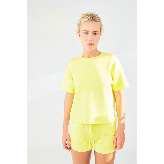 inSua-Loungewear sweat T-shirt effen - Insua