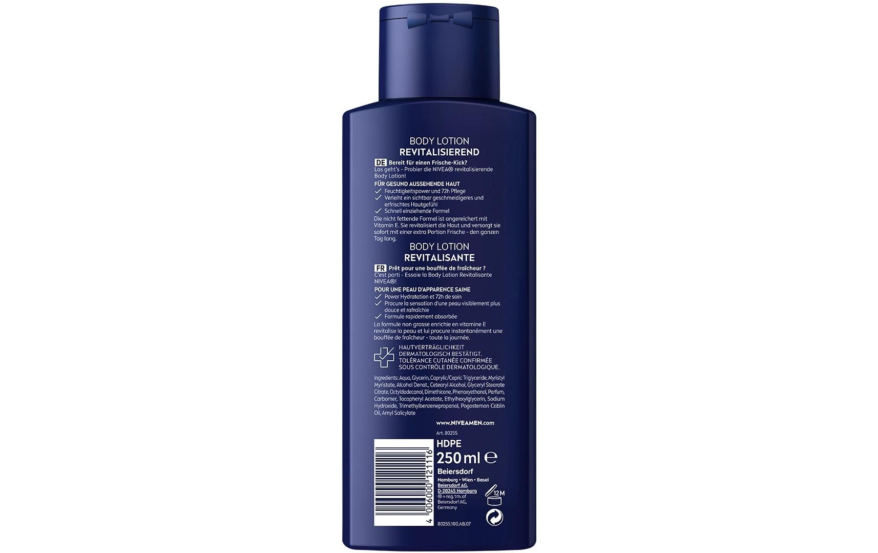 Body Lotion Revitalisierend 250 mlOptimale Körperpflege für Männerhaut