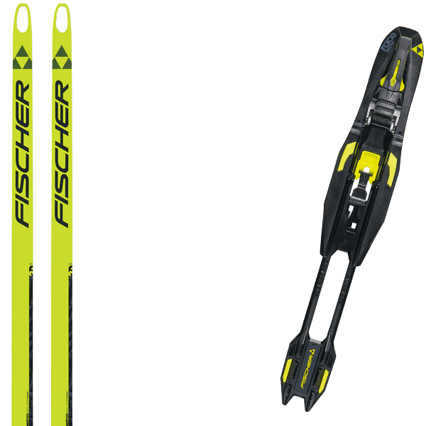 Pack ski de fond FISCHER SPEEDMAX HELIUM SKATE 61K STIFF + Fix