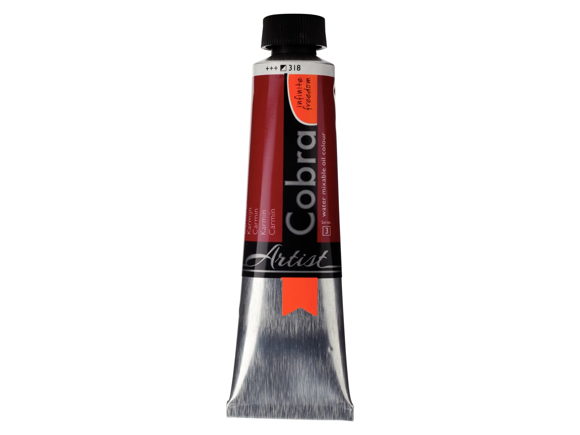Cobra Artist Water-Mixable Oil Colour Tube Carmine 318
