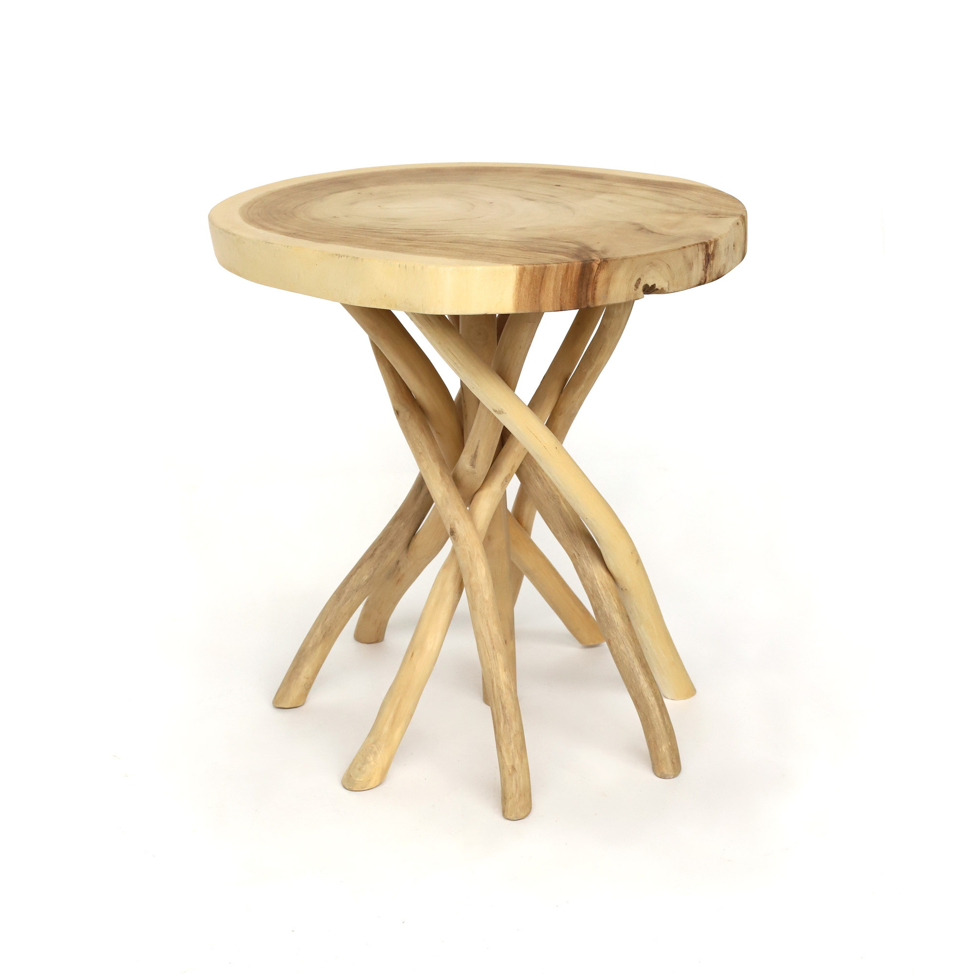 Kaffeetisch 'Stral', Suarholz, Ø 60-70 cm, H 70 cm von fischer's lagerhaus