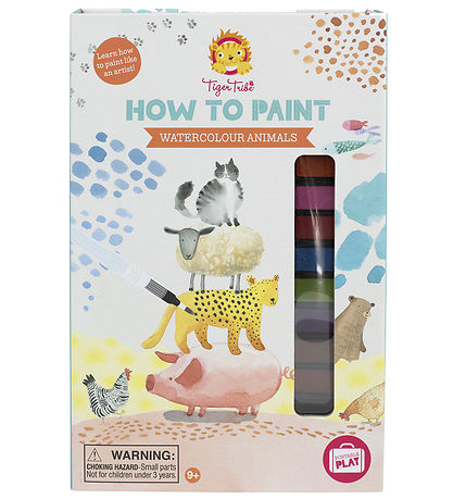 Tiger Tribe Farves?t - How To Paint - Watercolour Animals