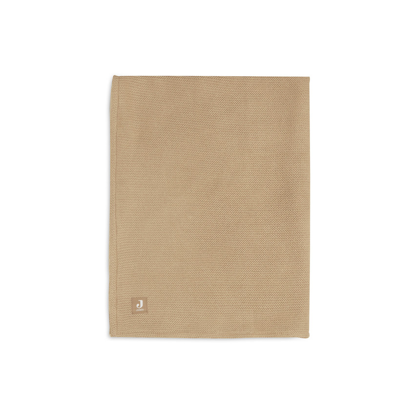 Couverture Basic Knit 75 x 100 cm Biscuit