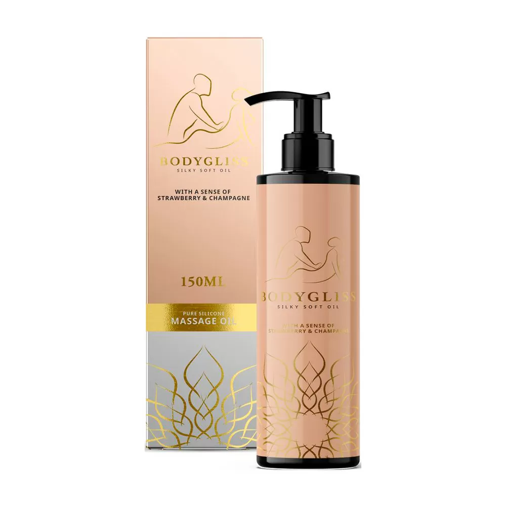 BodyGliss 2i1 oile & glidecreme, Strawberry & Champagne - 150 ml