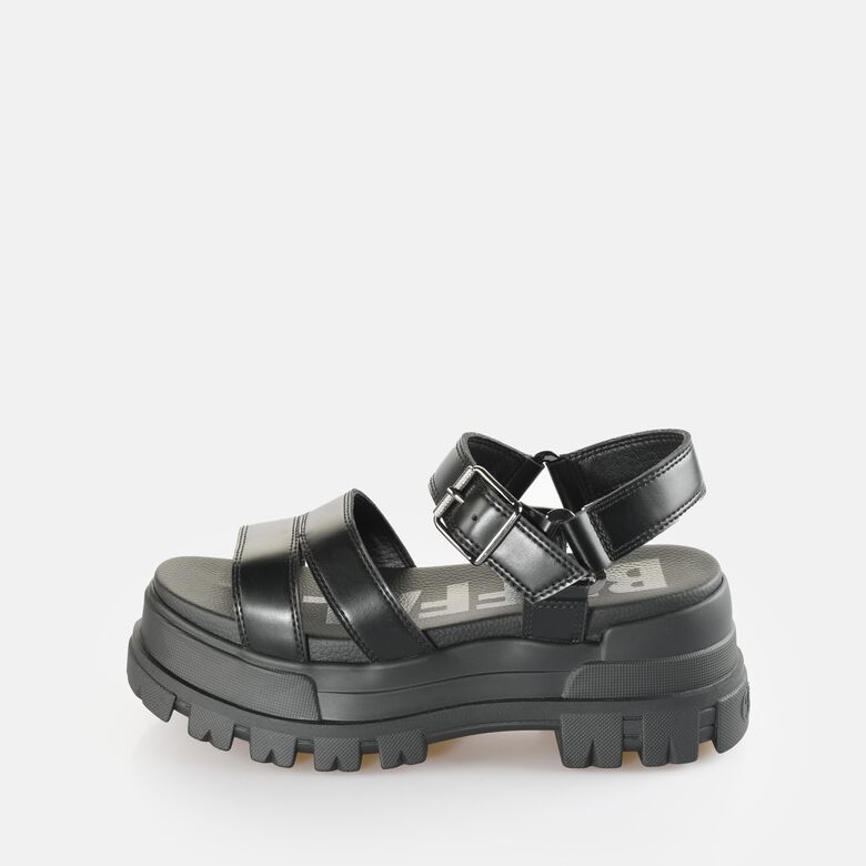 ASPHA TS SANDAL BS - VEGAN NAPPA - BLACK